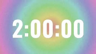 2 Hour Timer , Deep Focus for Relaxing, Studying and Working, with Background Rain Sounds 🌧️ ☔️