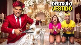 DESTRUÍ O VESTIDO DE CASAMENTO DA EMILLY VICK!  * casamento cancelado 