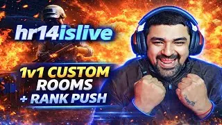Who’s Next?🔥 1v1 CUSTOM + Rank Push Tonight!🎧 #bgmicustomroomlive #hr14islive