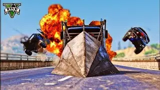Phantom Wedge Truck vs Traffic 😱 Brutal GTA 5 Crashes #gta5