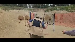 Prado IDPA 4/13/25 Stage 7 with malf on final target.