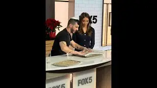 Challah Prince Idan Chabasov Demonstrates Hanukkah Menorah Challah on FOX 5