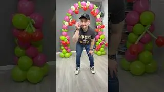 How to make Balloons Arch without stand #balloongarland #balloonarch
