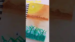 Sunset painting#shorts