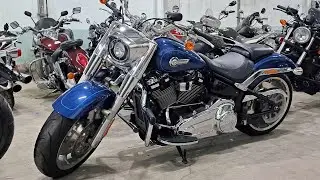 L&ecirc;n S&agrave;n Harley Fatboy 114Ci 1868cc 2022 M&agrave;u Xanh Si&ecirc;u Đẹp Keng Odo Lướt 3k1 Chỉ 668tr Lh 0703086286