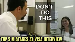 Top 5 mistakes at US 🇺🇸 visa interview | Dv lottery interview