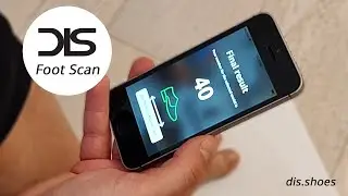 How to get the right size of your shoes with DIS Foot Scan App, video tutorial in English.