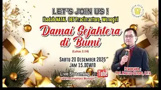 GBT PRACIMANTORO | PERAYAAN NATAL 20 DESEMBER 2025 