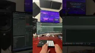 Making the beat &ldquo;Big Time&rdquo;🔥#jblanked #trapbeat #homestudios #ultrawidemonitor #maschine #beatmaking