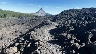 (4K UHD) FULL HIKE McKenzie Pass Pacific Crest Trail to Belknap Crater | Mount Washington Wilderness