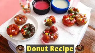 Donut Recipe | Mini Donuts Recipe | Miniature Cooking