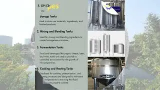 134  Tanks used in food processing