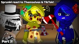 Sprunki react to Themselves & TikTok! (Part 3!) [Lazy asf-] (No Ships!) Gacha Nox - Read desc plz!