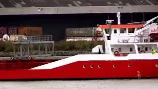 Thames Shipping by Richie Sloan, The FAST SUS passing Tilbury.
