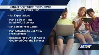 Screen time for kids over the summer