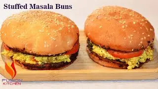 Stuffed Masala Buns / Sunday Special Series Episode 5 / Breakfast Burger Buns Recipe