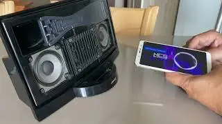 Sound test bluetooth speaker (moded from old Bose soundDock)