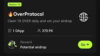 OKEX PARTNERS WITH OVER PROTOCOL AIRDROP @overprotocol @TheOKXGlobal ..