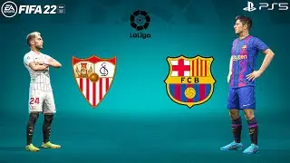 FIFA 22 | Sevilla vs Barcelona | La liga 22/23 Full Match PS5 Next Gen | 4K Gameplay