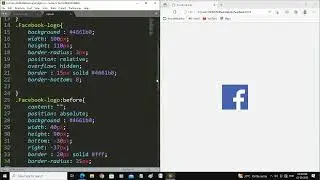 How to Create Facebook Logo Using HTML and CSS