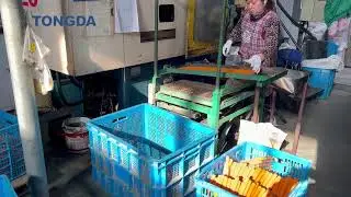 TONGDA Bobbin Production Line #bobbin #textileparts #spinningparts #spinningmachine