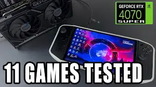 Lenovo Legion Go + RTX 4070 Super eGPU | 11 Games Tested!