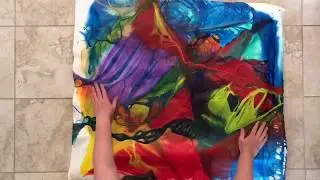 How to stretch pre-painted canvas and the final layer!!!