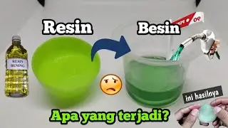 Mencampur Bahan Bakar Minyak/BBM Pertalite Dalam Cairan Resin || Apa Yang Terjadi?