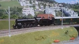 SBB Züge zu Gast, Kiss C 5/6, Fulgurex Re 4/4 BLS, Spur1