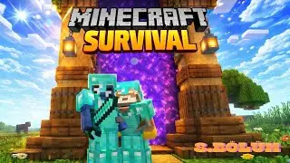 PORTAL MEYDANI😜MİNECRAFT SURVİVAL - 8.B&ouml;l&uuml;m