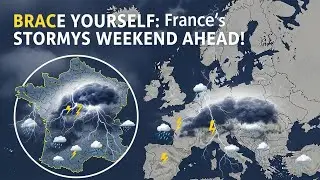 Приготовьтесь: во Франции ожидаются штормовые выходные! #StormAlertFrance #HeavyRainForecast #Nov...