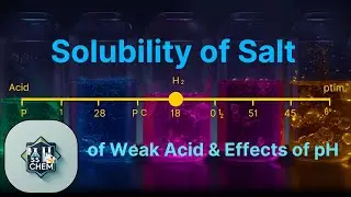 Solubility of Salt of Weak Acid & Effect of pH | Equilibrium | @LearnLearn-ob2xl 