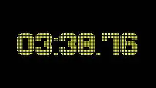 8 minutes and 0 seconds countdown timer with 2 fractional digits accuracy