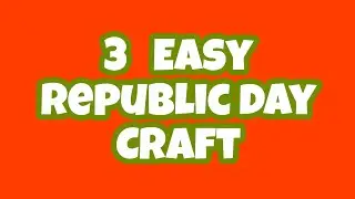 3 Easy republic day crafts | Tricolor crafts | Arts A2Z