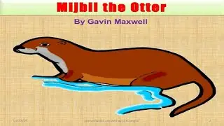 MIJBIL THE OTTER - By Gavin Maxwell || A video by Ms.Tanpreet Kaur || Chapter - 8 Class 10th English