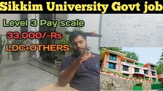 Latest Govt jobs 2020 | 2020 Govt jobs | Sikkim university govt jobs 2020 | poonia classes