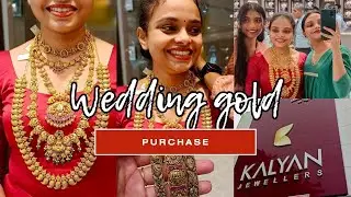 Wedding gold purchase❤ @kalyanjewellers | wedding series | Amisha Anilkumar