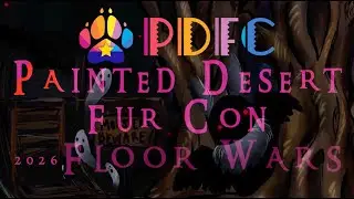 Painted Desert Fur Con 2026, Floor Wars! Jan 2, 2026. #PDFC2026 #furry #fursuiting #BloodMoonFurs