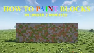 How to PAINT blocks using WorldEdit in Minecraft 1.21 in under 2 minutes!
