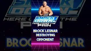 Brock Lesnar Destroying the Opponent in 4K / 60fps  #wwe #wwegames #wweps2 #hctp #wrestlingshow