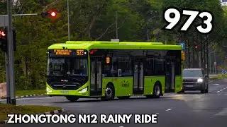 [SMRT] FAST RAINY N12 RIDE! SG3457J on Service 973