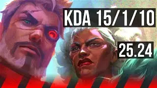 JAYCE vs AMBESSA (TOP) | Good KDA: 15/1/10 | EUW Master | 25.24