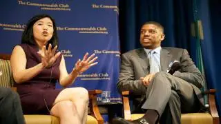 Michelle Rhee and Kevin Johnson (4/20/11)