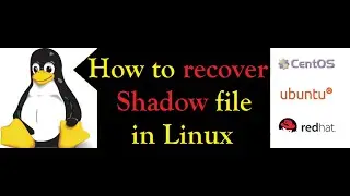 How to recover shadow file in Linux | pwconv is not working | Daily study Linux | Linux tutorial eng