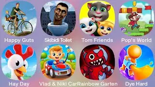 Tank Stars,Moto X3M,Rainbow Garten,Hay Day,Pop's World,Skibydi Merge Toilet,Vlad & Niki Car