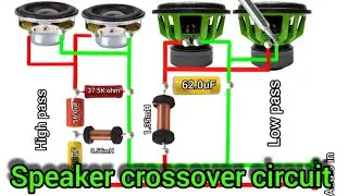 🔊🔊 Speaker Crossover circuit diagram #khairunelectronicsbd #diy