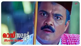 Red Salute Malayalam Movie | Kalabhavan Mani bravely saves a mysterious girl! | Kalabhavan Mani