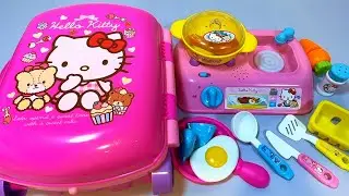 8 Minutes Satisfying with Unboxing Cute Hello Kitty Trolly Kitchen Cooking Playset | ASMR Video 