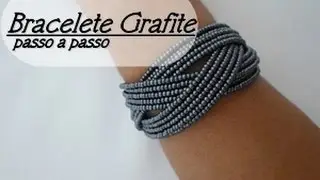 NM Bijoux - Bracelete grafite - passo a passo