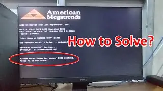 Please enter setup to recover BIOS setting Error Fix 2025 | American Megatrands | Technology